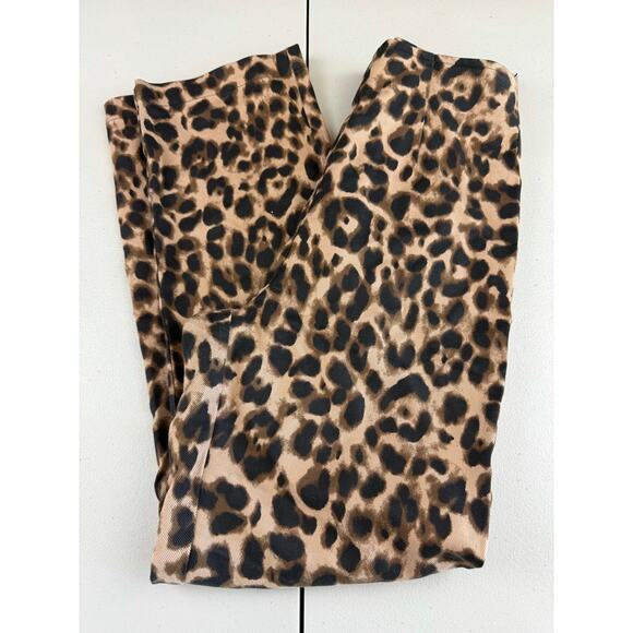 Reformation Sera Leopard High Waist Zip Straight Animal Print 0 Pant MSRP $198 - Picture 4 of 7